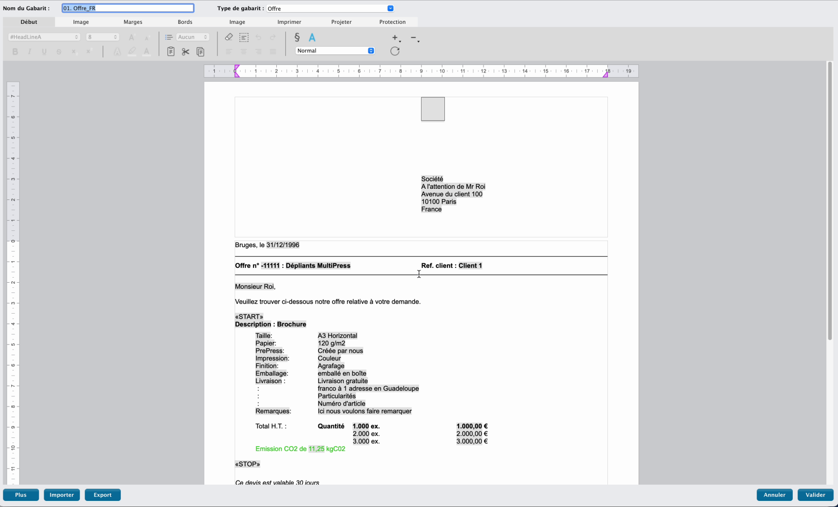 CO2 Calculatie in MultiPress 2