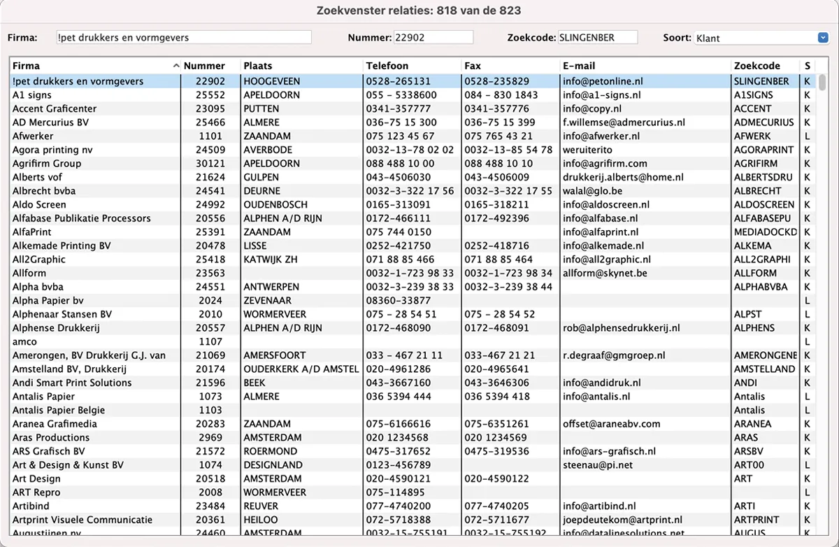 Relaties & Contacten in MultiPress