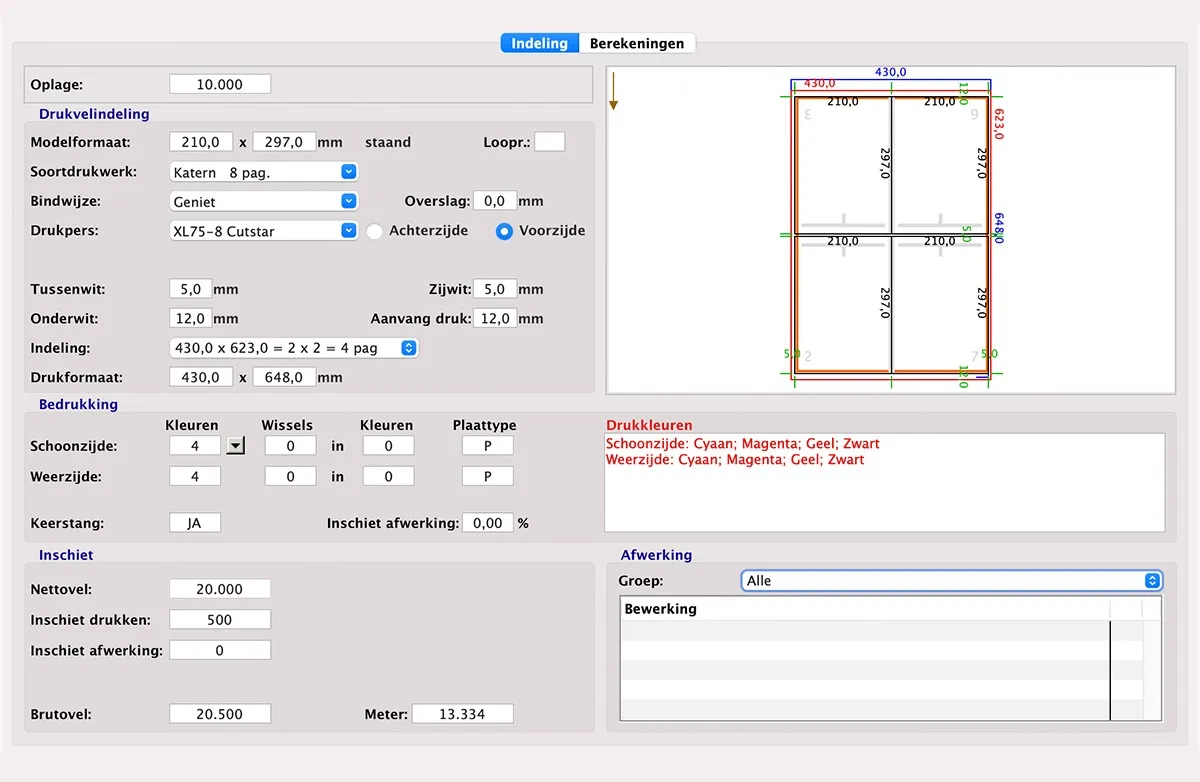 Calculatie hotset-rotatie in MultiPress