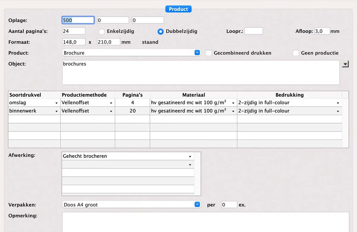 Calculatie Wizard in MultiPress