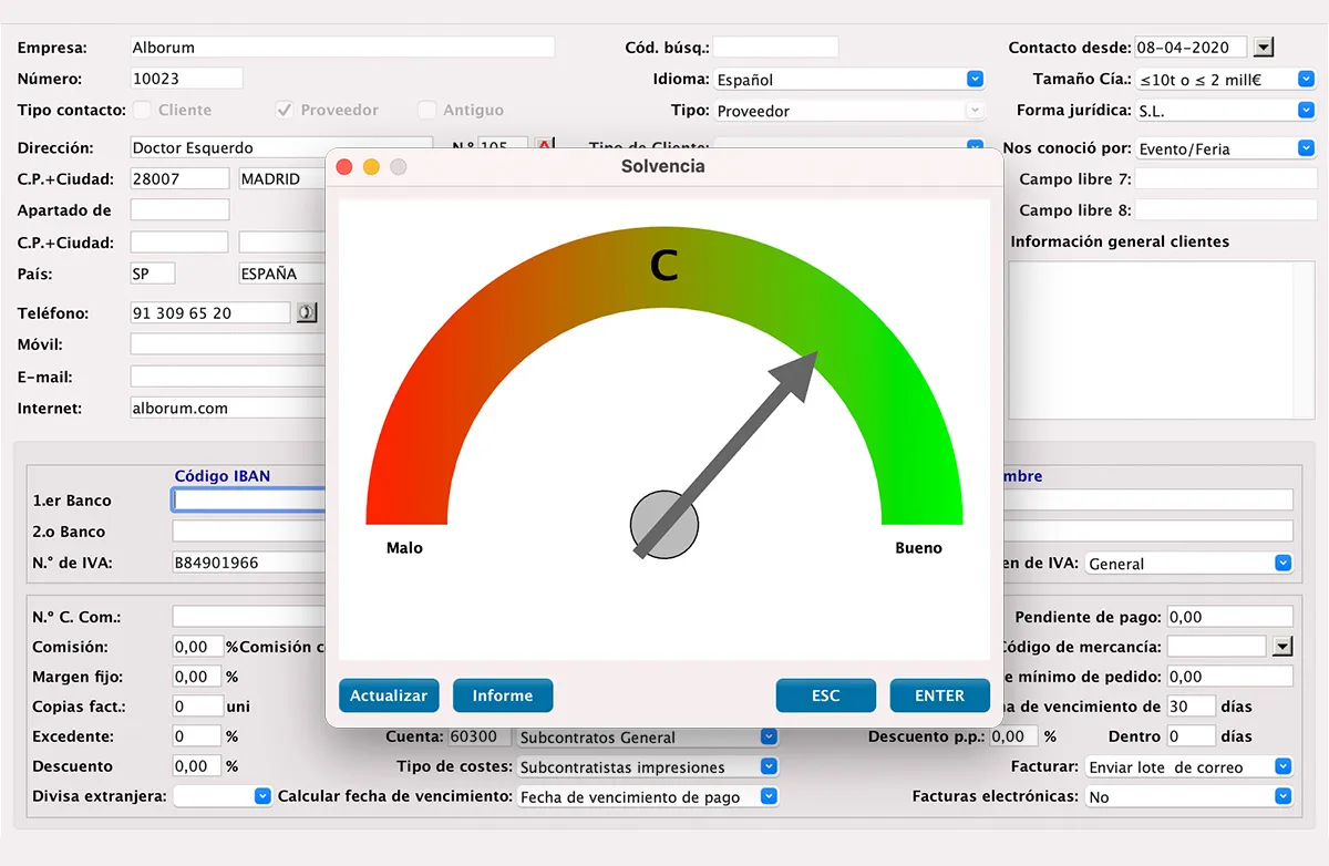 Control de crédito