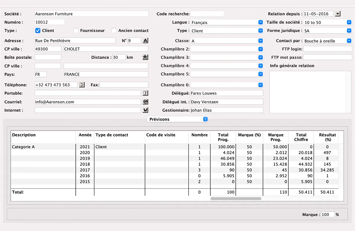 Prospection et acquisition in MultiPress