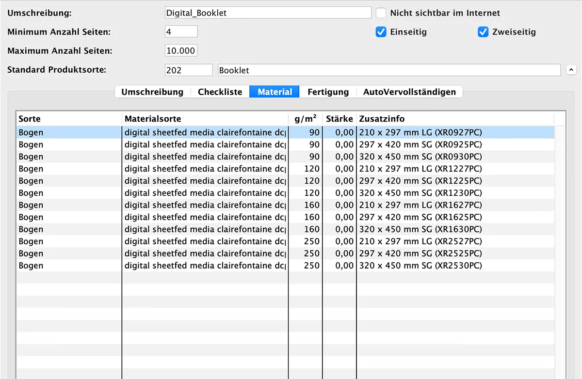 Produkt-Konfigurator in MultiPress