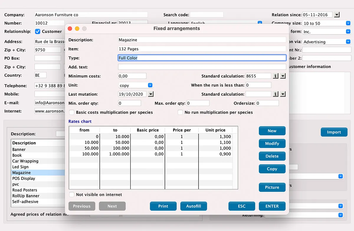 Price Arrangement Builder in MultiPress