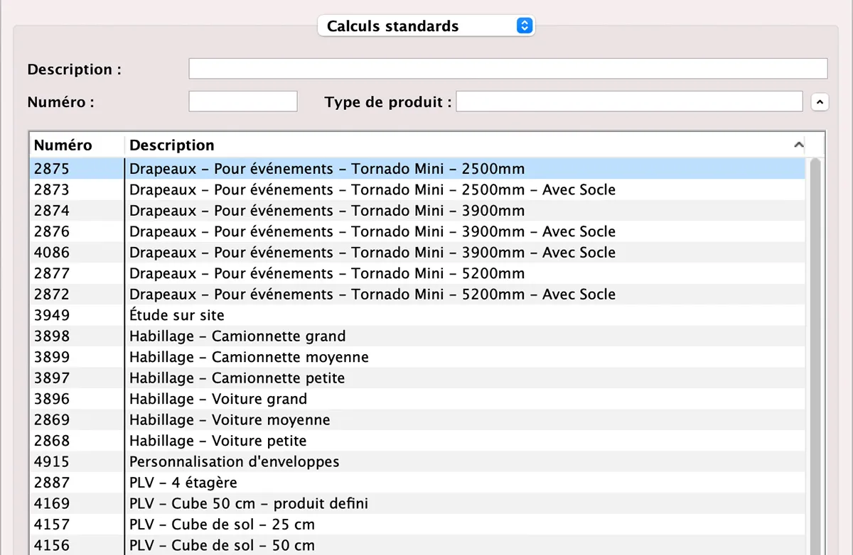 Modèle de calcul in MultiPress