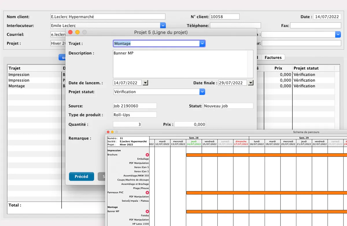 Gestion de projets in MultiPress