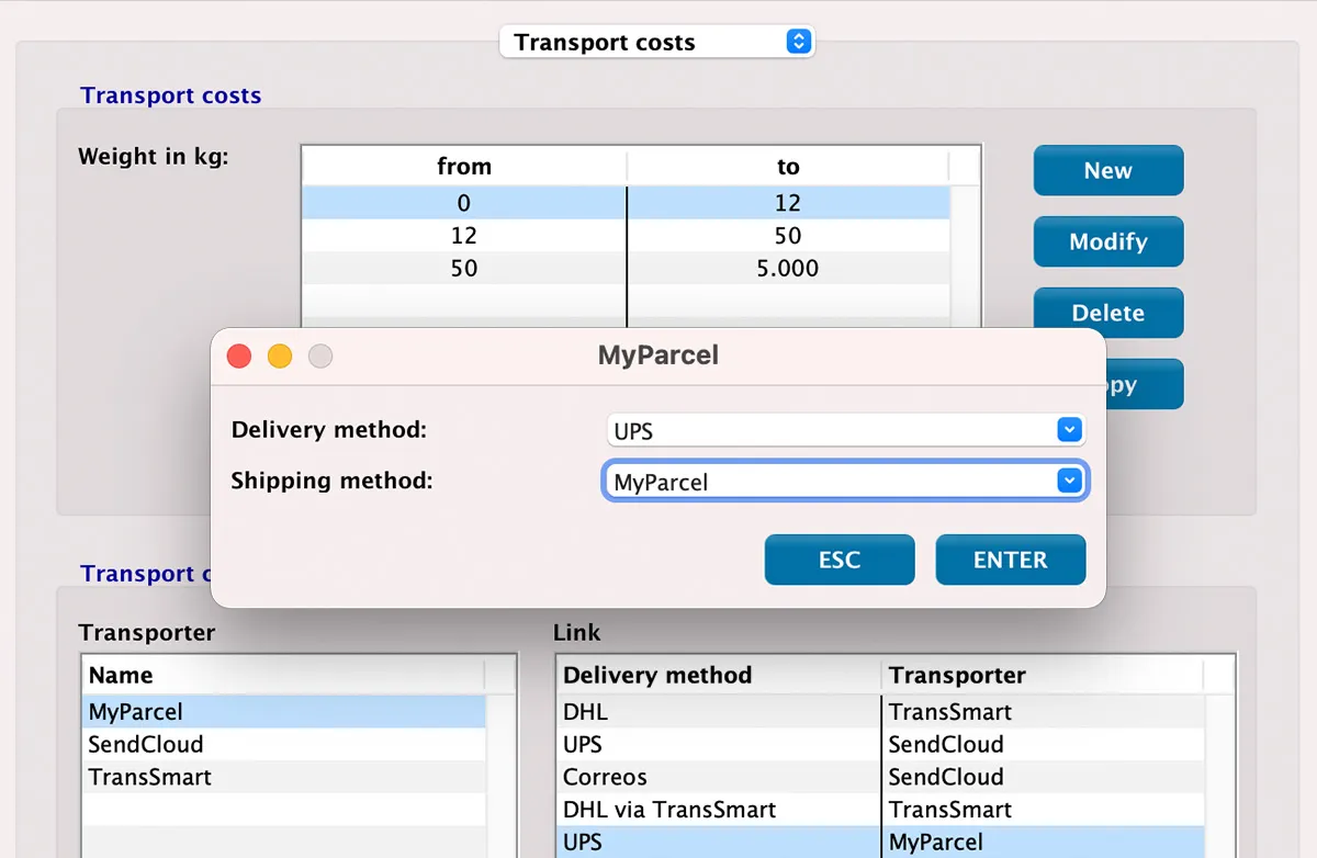 MyParcel integration in MultiPress