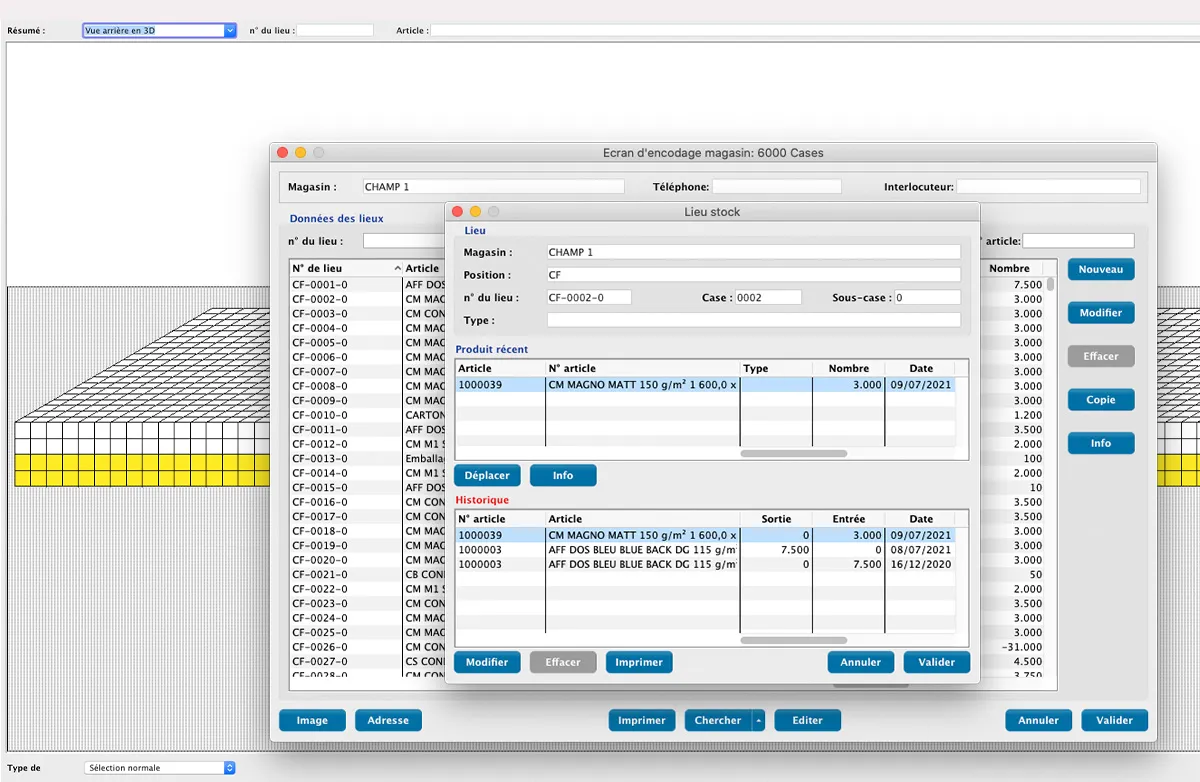 Gestion des entrepôts (WMS) in MultiPress