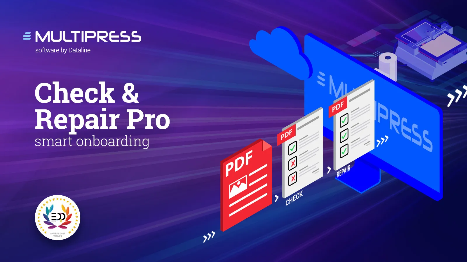 MultiPress Check & Repair Pro galardonado con el EDP Award 2025